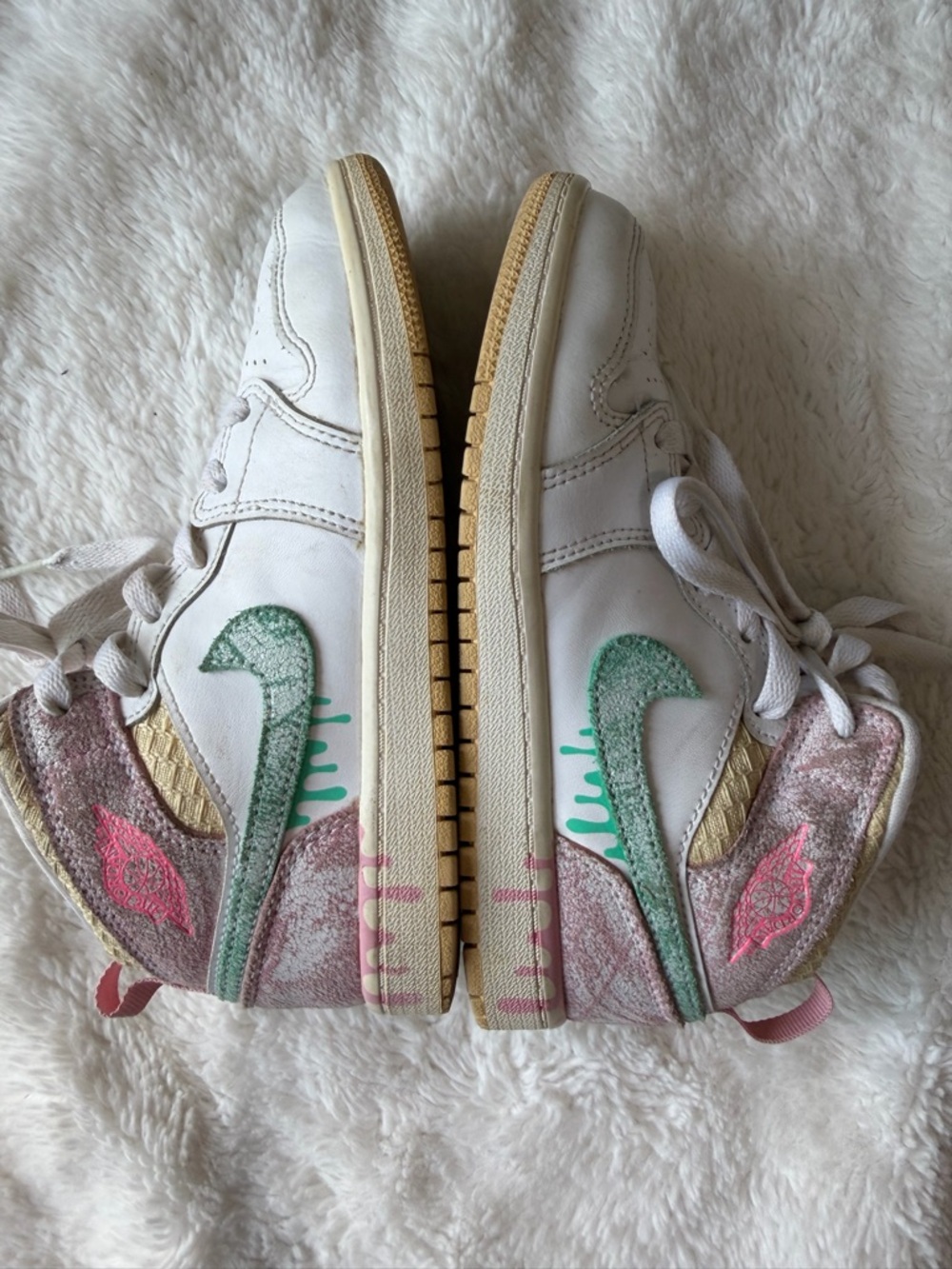 Kids Drip Nike Jordan Shoes size 1Y